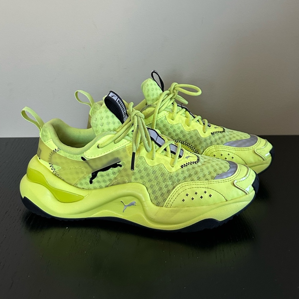 Puma Neon Rise Pack Running Shoes Fizzy Yellow 372444 01 Size 7.5